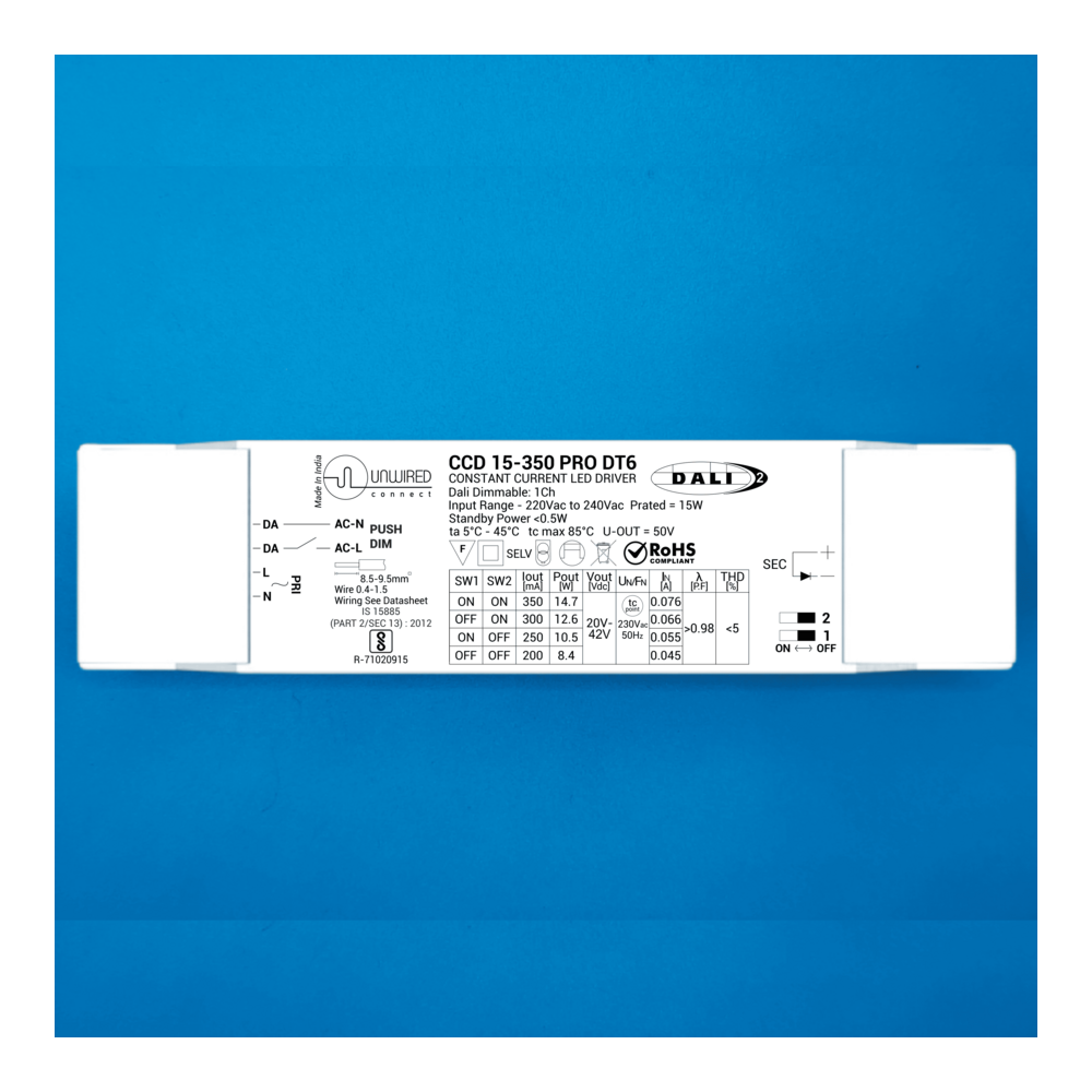 CCD 15-350 PRO DT6 DALI-2 LED driver