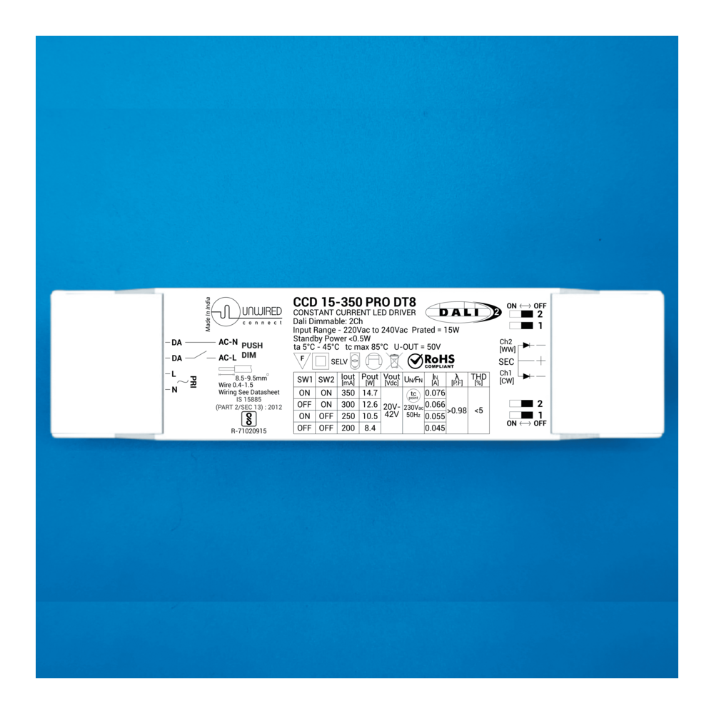 Unwired Connect DALI-2 LED driver — CCD PRO series