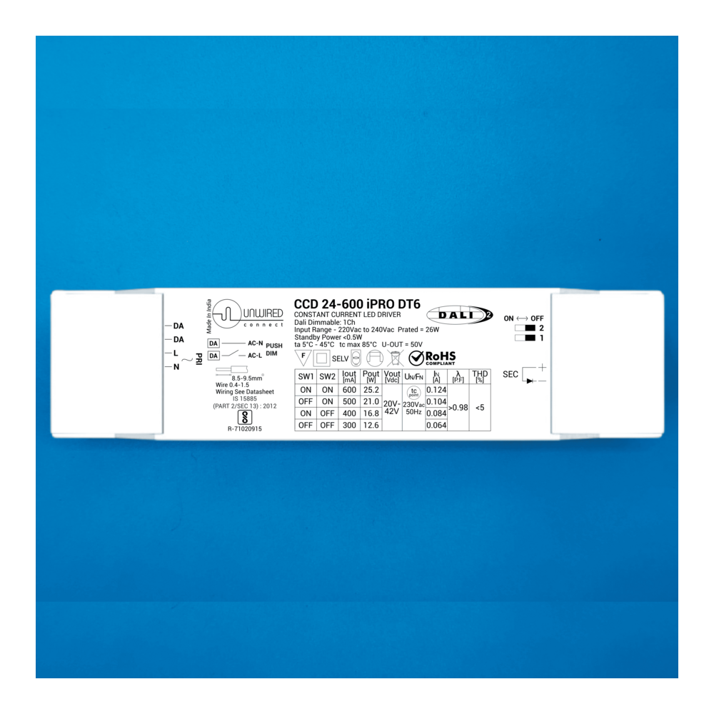 CCD 24-600 iPRO DT6 DALI-2 LED driver