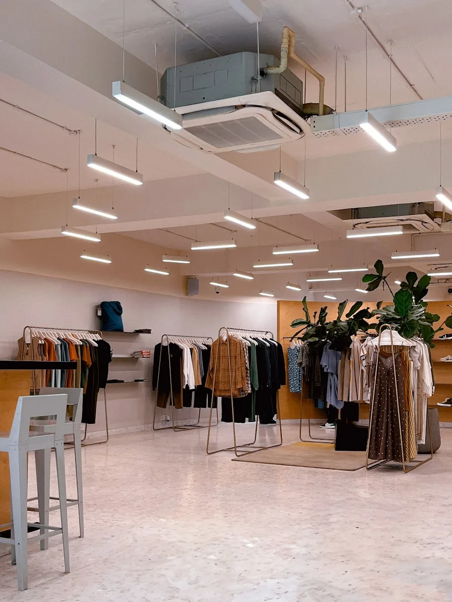 Retail store with smart accent lighting