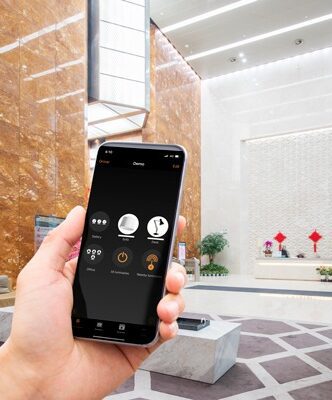 Wireless lighting control installation
